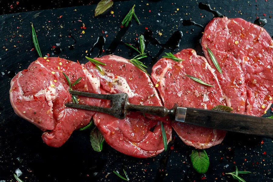 Grilsschijf van de lamsbout